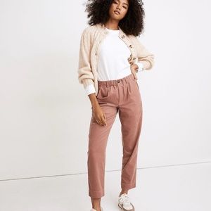 Madewell Corduroy Pull-On Mid-Rise Jogger Pants